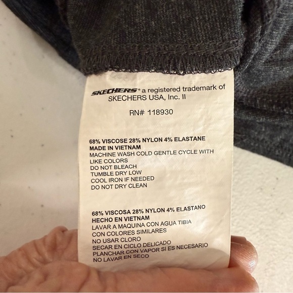 Skechers Go Walk Pants Ultra High Waisted Straight Leg Pockets Grey Women’s Sz M - Picture 11 of 11